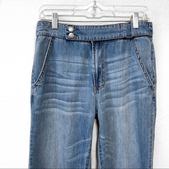 OAT Jeans Oat New York Belted Straight Leg Cropped Jeans 28 Poshmark